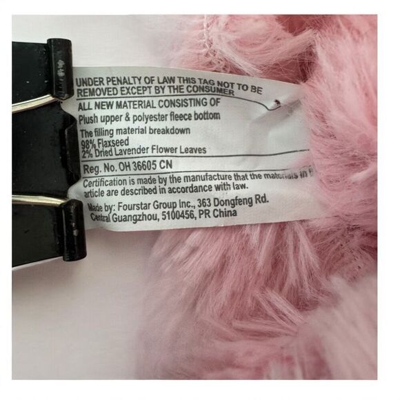 Microwavable Heated Slipper Booties Soothing Aromatherapy Cozy Pink Plush Furry - Picture 7 of 8